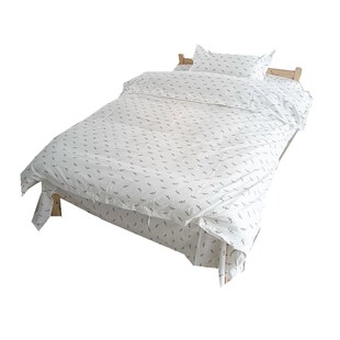 酒店宾馆小麦叶穗米白色全棉涤棉床单纯棉卫生医院养老院老年公寓