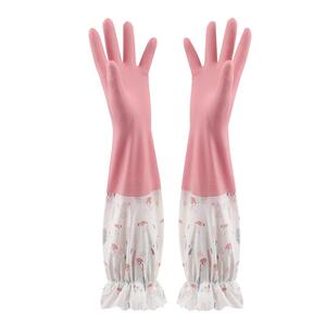 加绒洗碗手套女防水耐用型加厚胶皮橡胶乳胶厨房家用洗衣家务神器