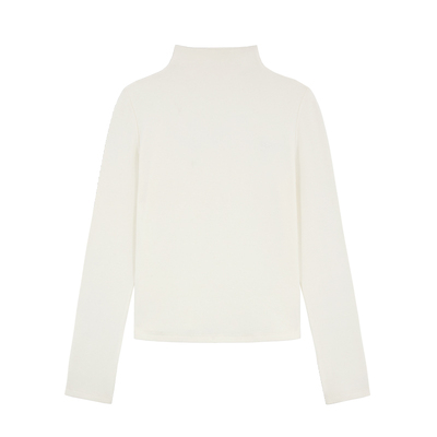 MISAZ糯叽叽半高领抓绒内搭T恤