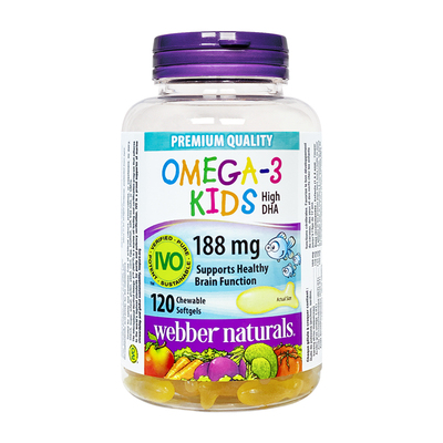 保税现货伟博儿童DHA鱼油120粒