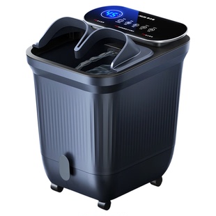 奥克斯泡脚桶加热恒温电动按摩洗脚盆全自动家用养生足浴盆高深桶