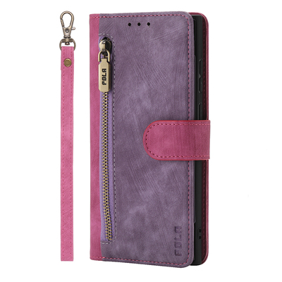 适用OPPOA58真皮奢华钱包保护套