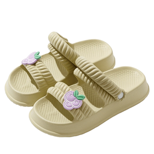 厚底两穿凉拖鞋女夏季外穿网红ins洞洞鞋踩屎感户外沙滩凉鞋女夏