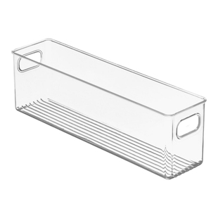 收纳盒长方形窄长型长条加高亚克力透明塑料杂物零食袜子夹缝储物