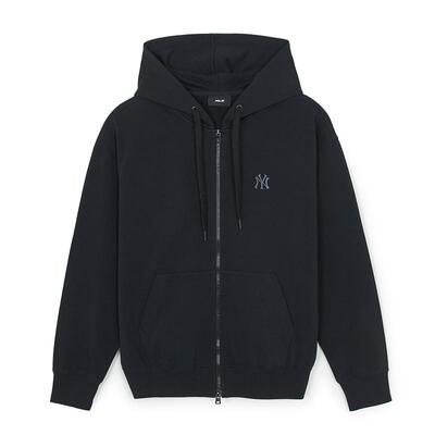 MLB纯色小标连帽卫衣外套