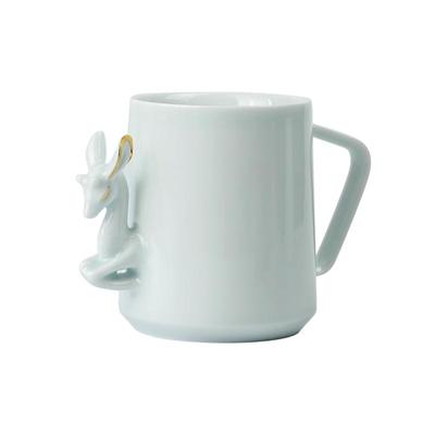 飞形物金鹿寓意守护结婚茶杯