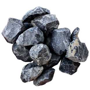 砾石庭院石子黑色青石子玄武岩日式庭院花园造景枯山水石铺面装饰