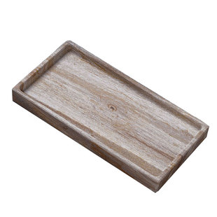 纳福|天然木化石干泡盘木纹石茶台简约方形功夫茶具茶杯收纳托盘