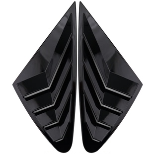 适用于一汽奥迪A5L百叶窗后侧三角窗改装26款车窗鲨鱼鳃装饰贴黑