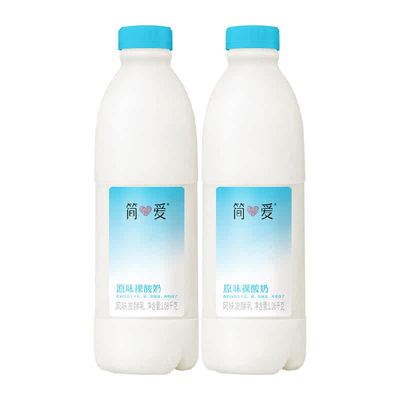 简爱酸奶原味家庭装无添加剂
