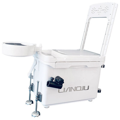 连球钓箱26升小型可装升降脚伞架