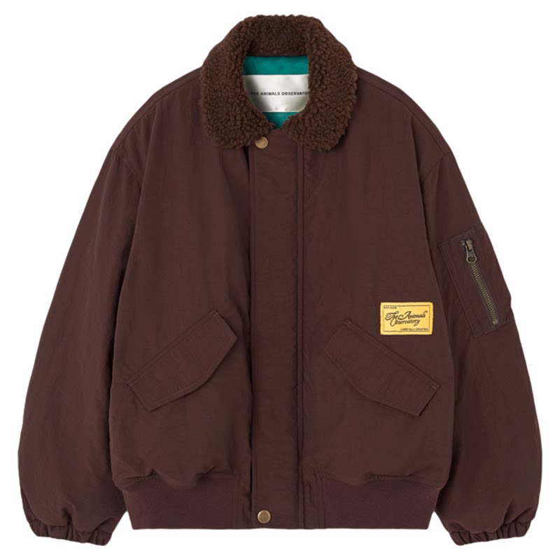 Little现货 西班牙TAO FW26秋冬儿童保暖棕色字母夹克外套