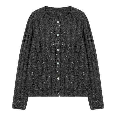 金和百瑞羊绒牦牛绒气质开衫