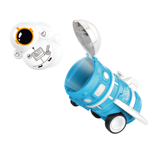 创意惯性火箭不倒翁宇航员弹射太空舱返回舱模型儿童玩具生日礼物