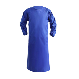 围裙防水防油耐酸碱长袖围裙加厚成人有带袖反穿罩衣男女士工作服