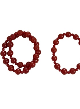 百搭许妍新中式单圈天然红玛瑙