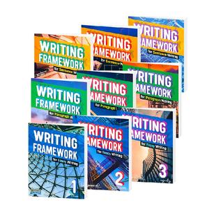 原版进口中小学英语写作专项训练指导技能教材 writing framework