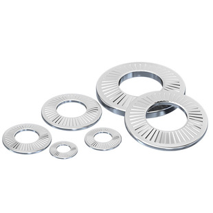 锁紧垫片304不锈钢蝶形/鞍形单面防滑花齿垫圈防滑碟型M3M4M5M6M8