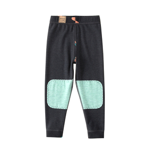 儿童德绒绒裤双面绒男童薄绒护膝打底裤女宝宝秋裤单条保暖裤裤子