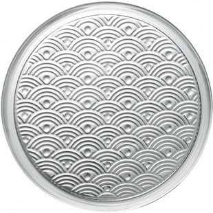 波浪纹方形玻璃功夫茶垫杯垫茶托隔热垫防滑茶具桌茶道配件小茶碟