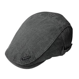 前进帽男款潮流百搭春秋中年爸爸遮阳鸭舌帽复古时尚贝雷帽子夏天