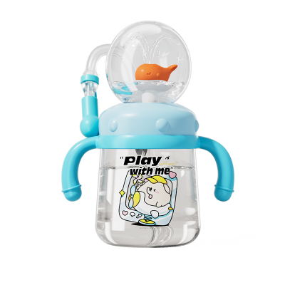 鲸鱼喷水杯Tritan萌趣儿童水杯
