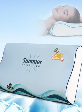 透气单人枕头男四季款记忆棉枕护颈椎助睡眠枕芯女学生记忆棉枕