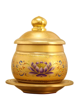 信扬工艺纯黄铜家用圣水供水杯