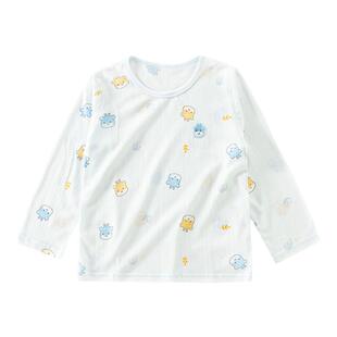 童泰婴儿夏季薄款上衣长袖a类宝宝空调服男孩睡衣单件莫代尔女孩1