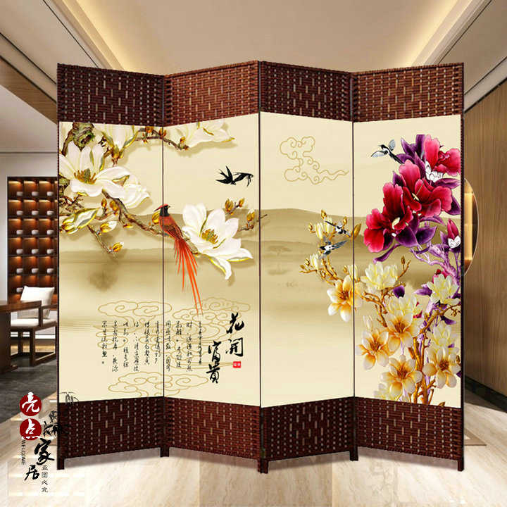 屏风隔断墙客厅小户型卧室现代简约时尚折屏移动折叠办公室隔断