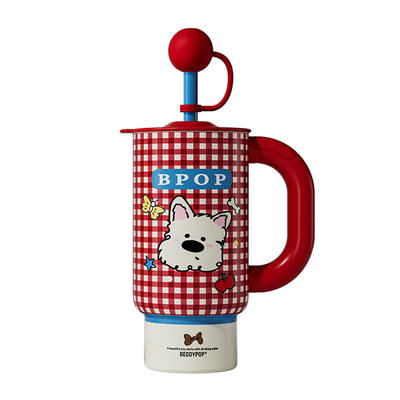 杯具熊巨无霸吸管316保温杯