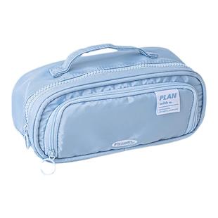 Planwith奏折式笔袋伸缩抽拉收纳袋高颜值文具袋大容量学生铅笔袋