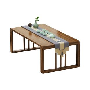 飘窗桌子小茶几日式矮桌榻榻米茶桌阳台折叠炕桌家用地台桌国学桌