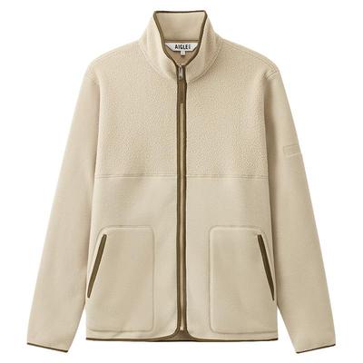 艾高男士外套全拉链抓绒衣加厚