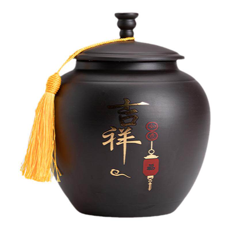 紫砂茶叶罐普洱白茶存储罐家用茶叶罐大号五斤装茶缸绿茶密封罐子