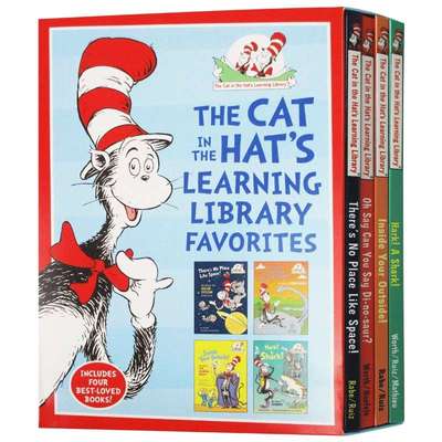 苏斯博士4册套装 英文原版 The Cat in the Hat's Learning Library Favorites 儿童英语入门学习读物书籍 英文版进口原版图画书