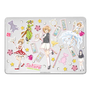 卡通日单小樱闪粉可爱笔记本电脑保护壳原创适用苹果MACBOOK case M5 Pro14 air15.3 Pro16保护套M1 13保护壳