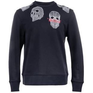 Black Barrett时尚休闲男士骷髅头印花全棉圆领卫衣秋冬钜惠XY