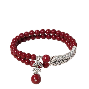 【平安顺遂】朱砂手链本命年岁岁平安手链朱砂麦穗手串男款女款