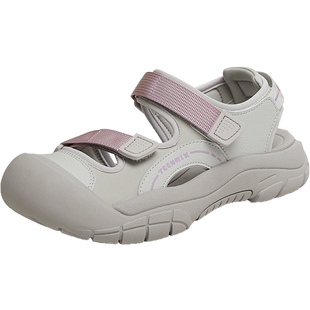 天美意夏季新款百搭凉鞋魔术贴女户外运动单鞋涉水鞋CLS34BH5