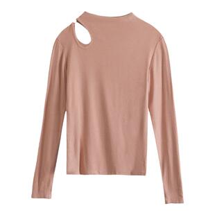 哺乳上衣秋季韩国小心机产后针织打底衫外出辣妈款修身喂奶服长袖