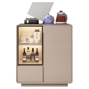 轻奢高级感实木茶水柜茶吧机餐边柜储物柜一体靠墙餐边柜酒柜客厅