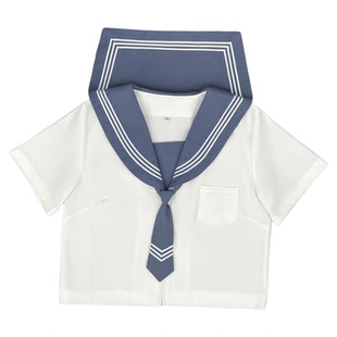 青月社蓝领白三本甜美风水手服JK制服日系学院风校服长袖短袖套装