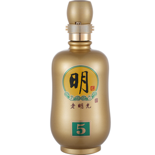 老明光酒明5白酒42度450ml*4瓶整箱绵柔(浓香)型纯粮酒水宴请送礼