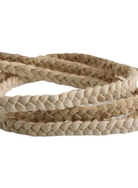 一休高桥吾郎鹿皮绳米白手工编织