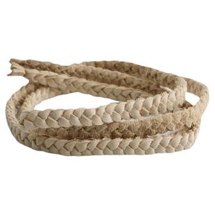 一休高桥吾郎 风格 意大利进口纯手工编织鹿皮绳 项链 米白色项链