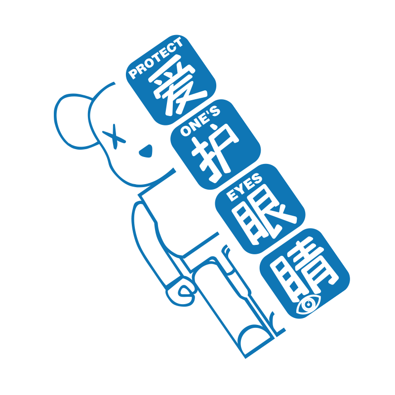 网红打卡眼镜科店墙面装饰画形象文化广告视光海报宣传收银台背景