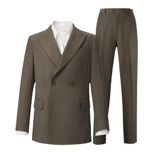 HLA/海澜之家商务通勤女士正装西服套装秋新款创驳领微阔直筒套西