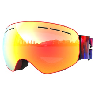 鲸鱼WHALE球面双层滑雪镜可视高清无边框大视野护目户外登山雪镜