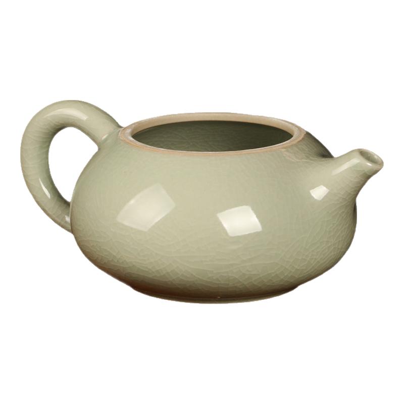 弘宝汝窑纯手工汝瓷套装茶杯粉青釉功夫茶具包容茶祖礼盒装